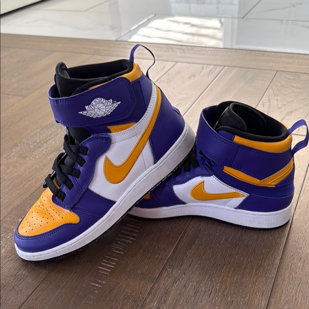 Jordan Kids Sneakers Purple Yellow White